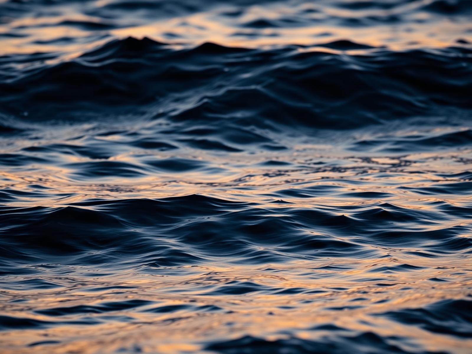 Water at dusk